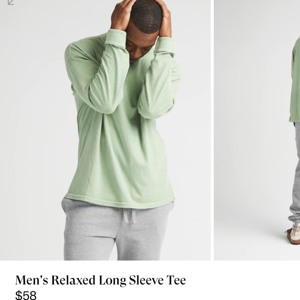 Men's relaxed fit long sleeve tee